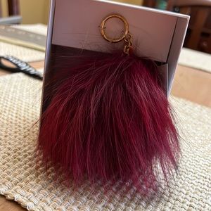 Michael Kors Real fur Pom Pom Red/Purple